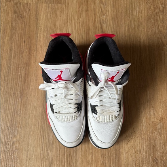 Air Jordan 4 Retro Red Cement Sneakers - Size 8 - Picture 7 of 10